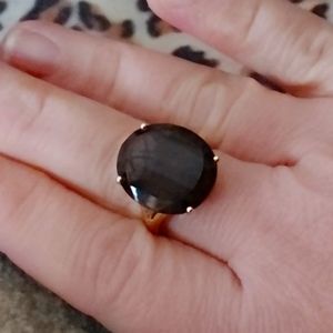 7 carat Smoky Topaz Cocktail Ring